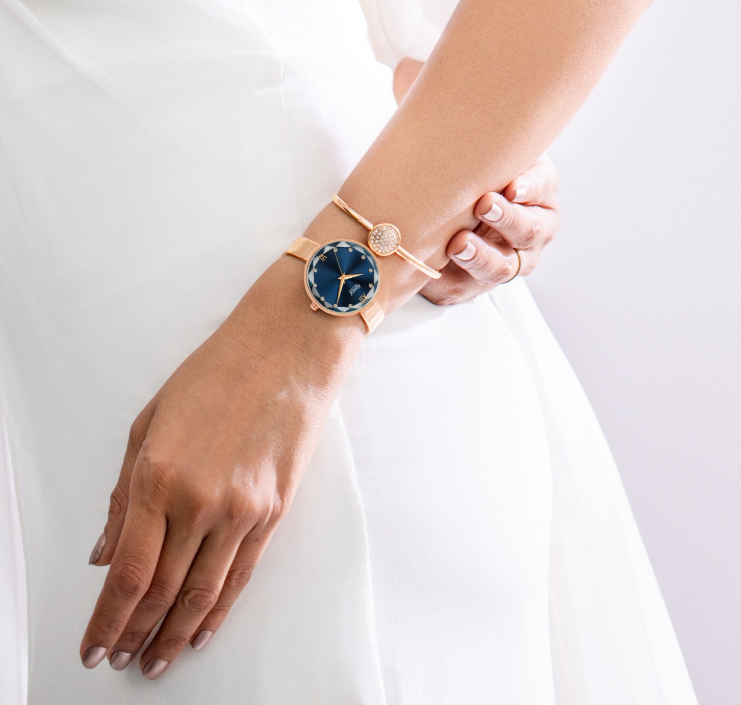 Ajanta Blue Dial Watch | AWC126ESL/1