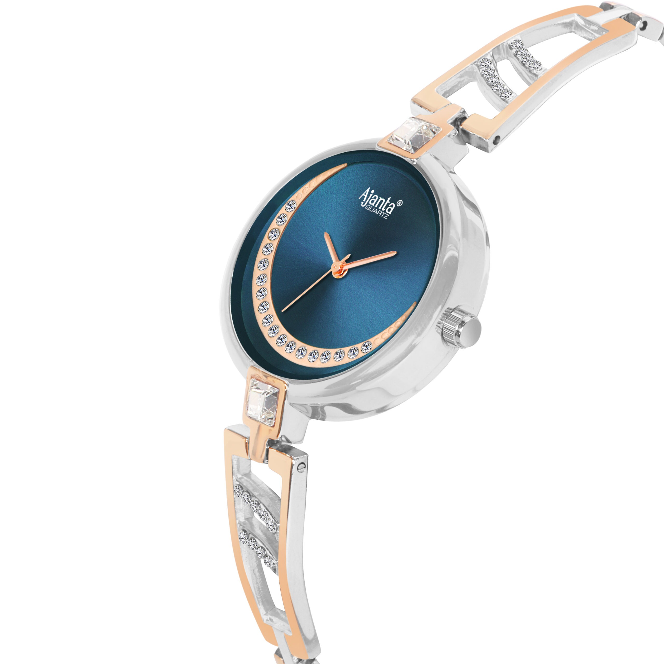 Ajanta Women's Blue Dial Watch | AWC121ESL/1 - Image 4