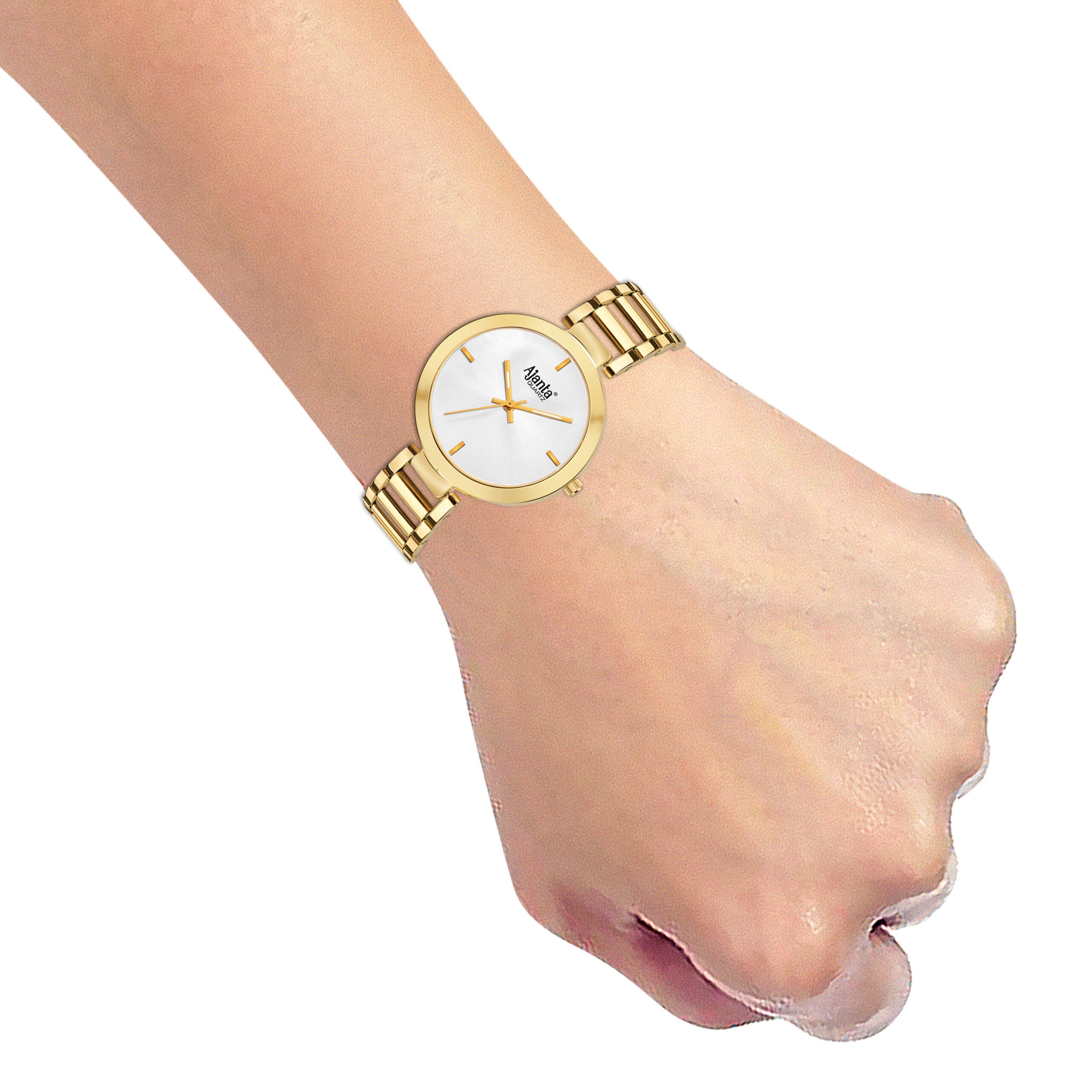 Ajanta Women's Silver Dial Watch | AWC043MSL/SGL - Image 4