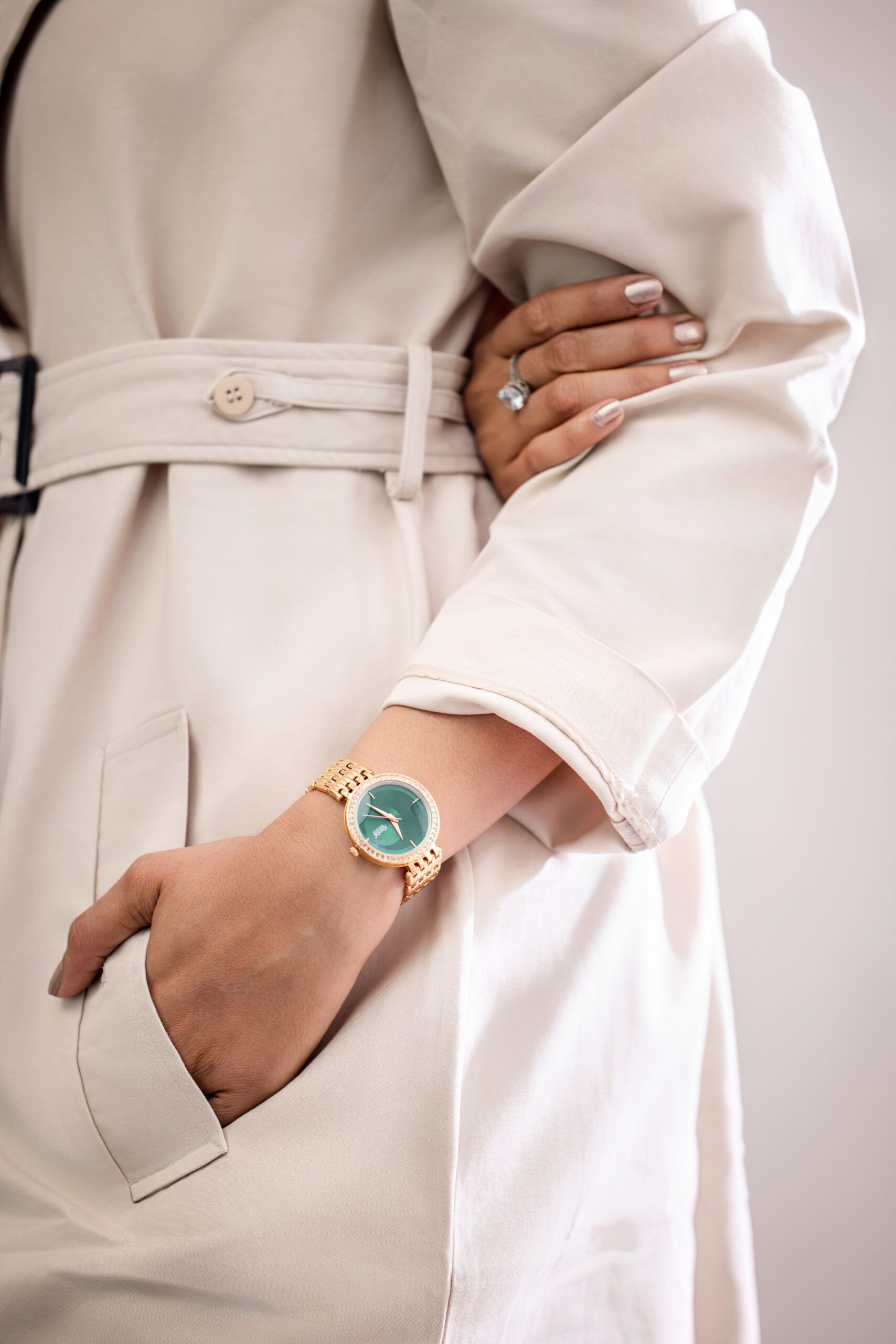 Ajanta Green Dial Watch | AWC125ESL/3