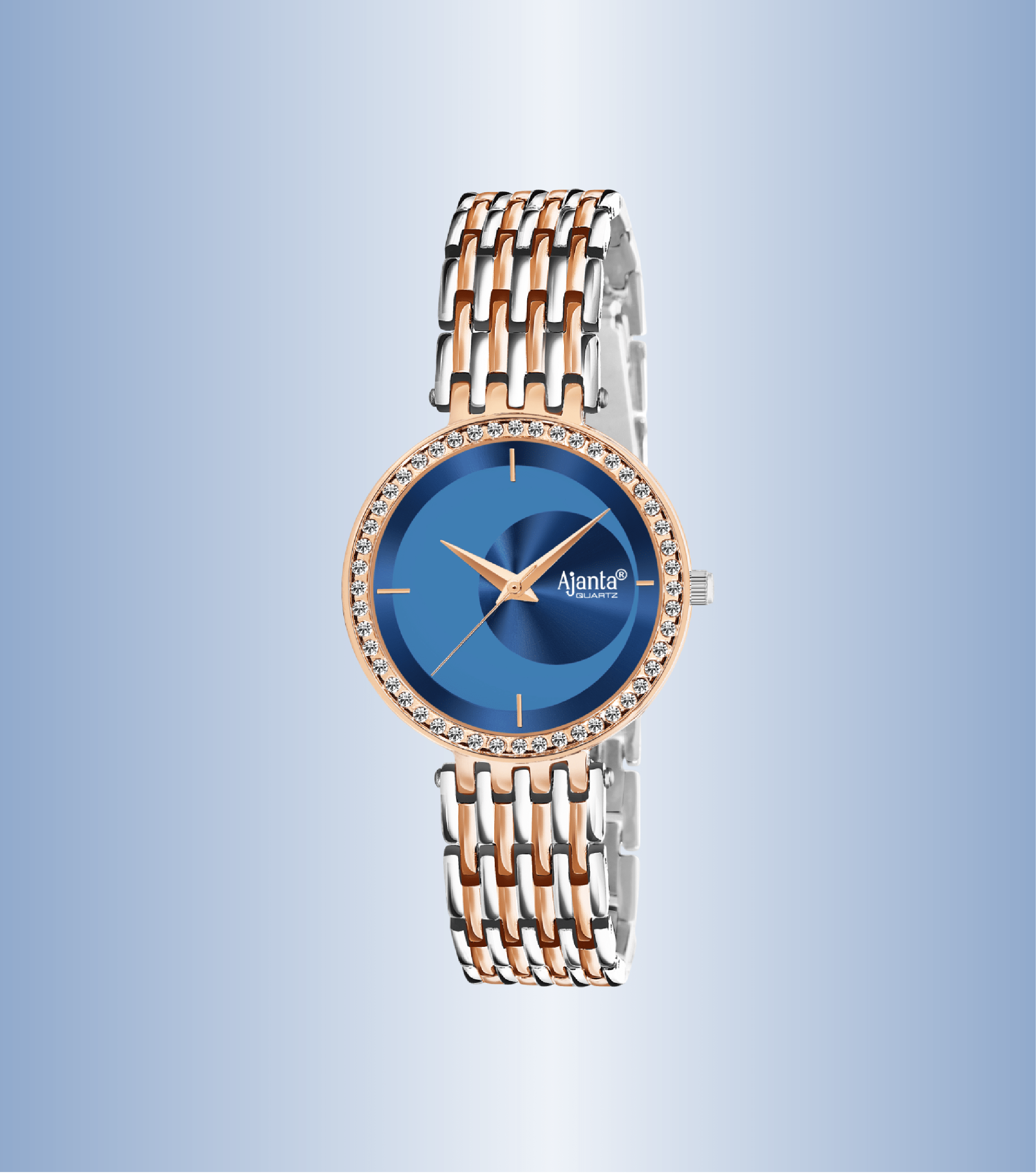 Ajanta Blue Dial Watch | AWC125ESL/1 - Image 2
