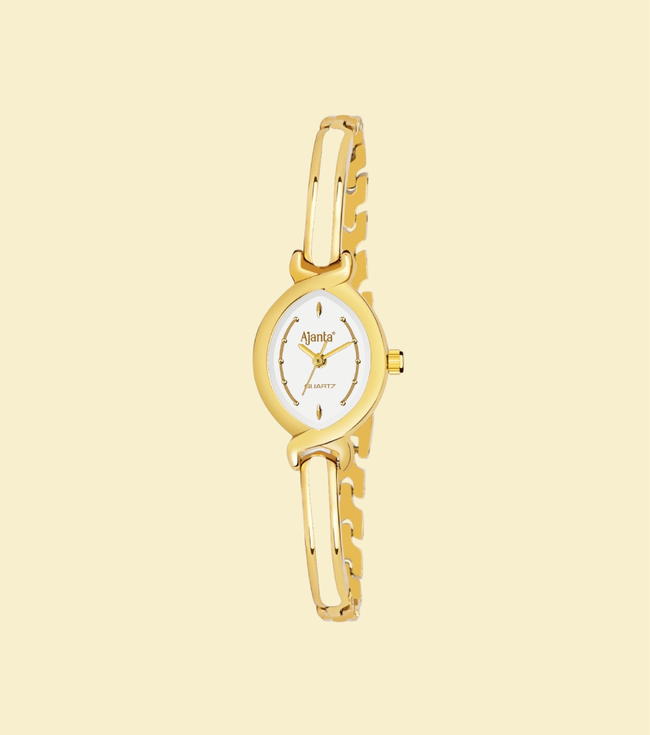 Ajanta Women's White Dial Watch | AWC401MRL/1 - Image 2
