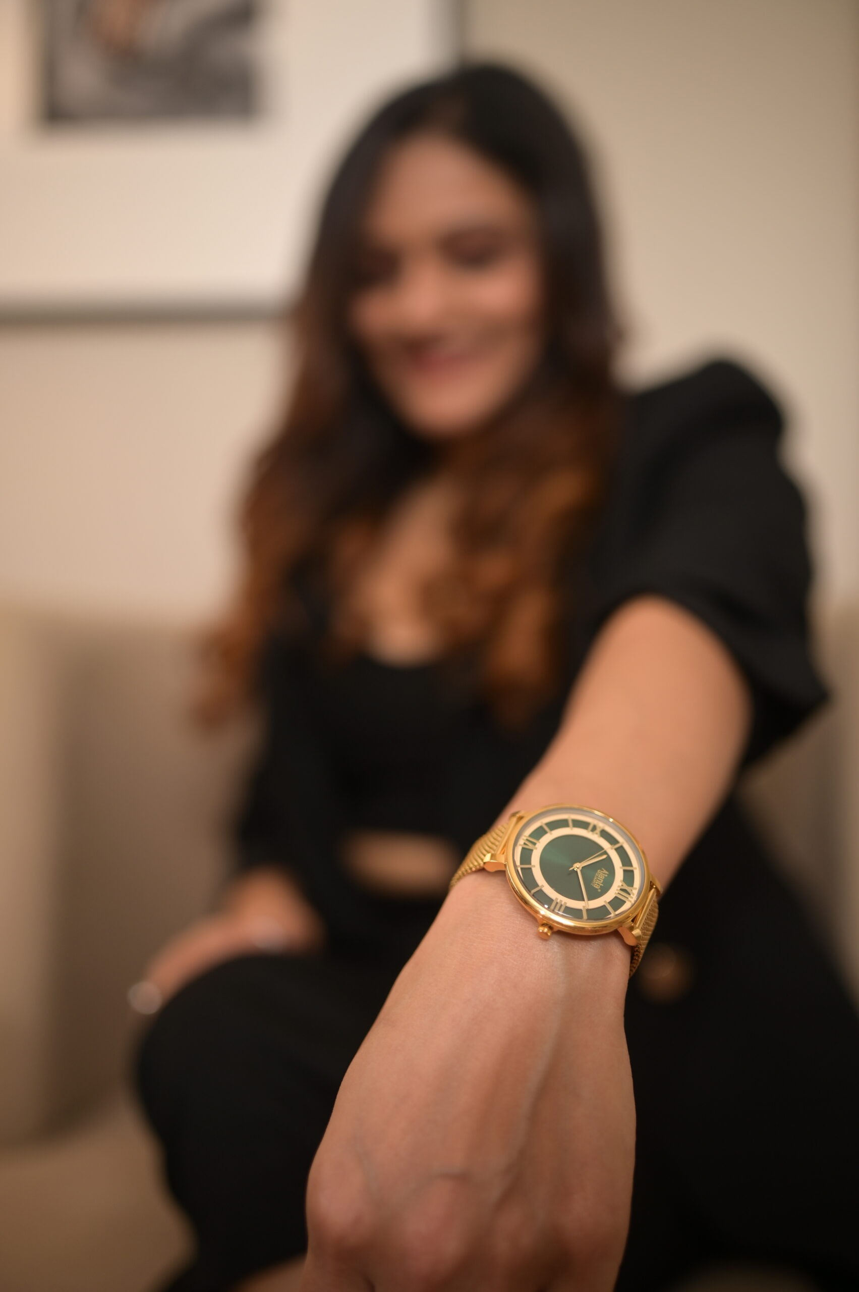 Ajanta Green Dial Strap Watch | AWC701TAL/1 - Image 5