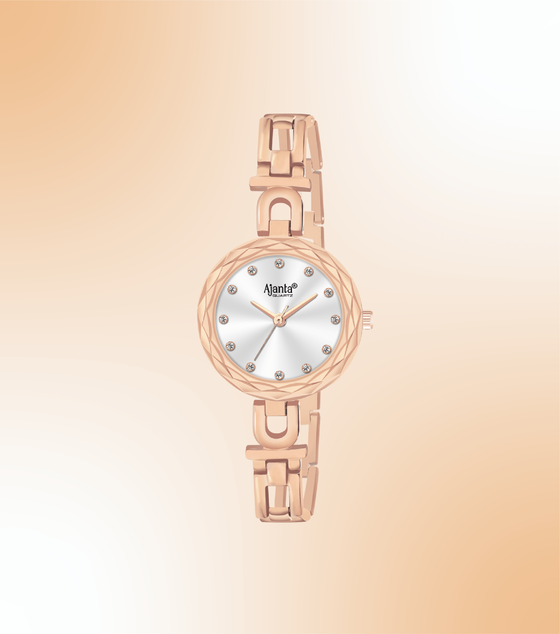 Ajanta Silver Dial Strap Watch | AWC130-2