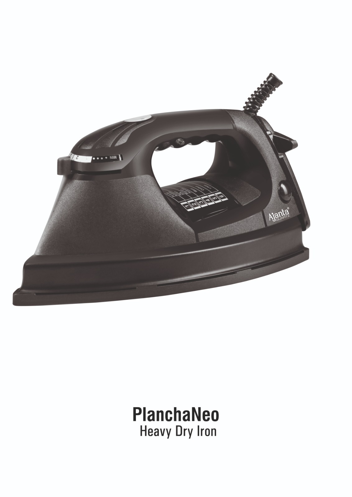 Ajanta Planchaneo Heavy Dry Iron – Powerful Heating with Smooth Pressing Performance (1000 Watt)