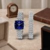 Ajanta Quartz Stylish Silver Analog Watch for WomenWith  Blue Dial | AWC127ESL/6